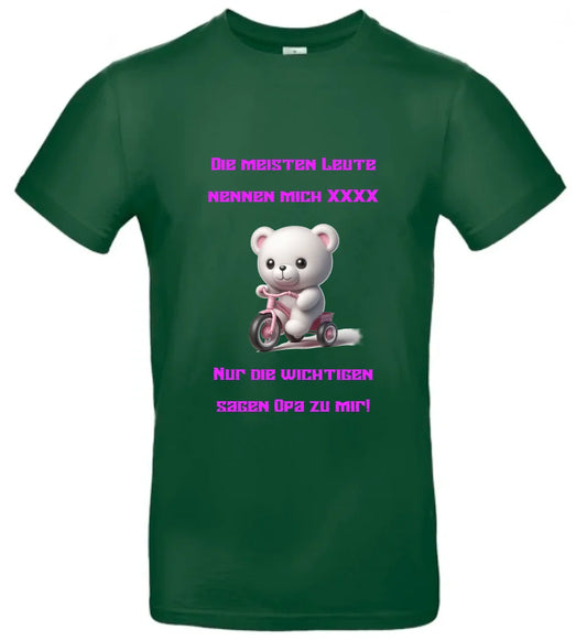 Männer Basic T Shirt 2 * Opa * personalisierbar
